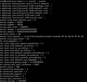 Настройка ядра FreeBSD через sysctl