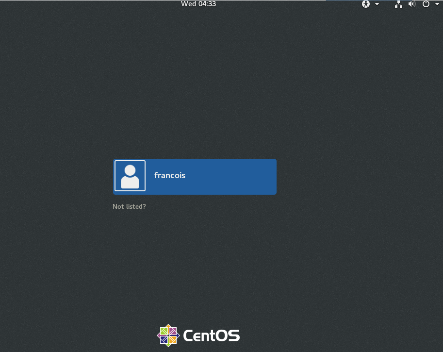 Войдите в свой centos 8
