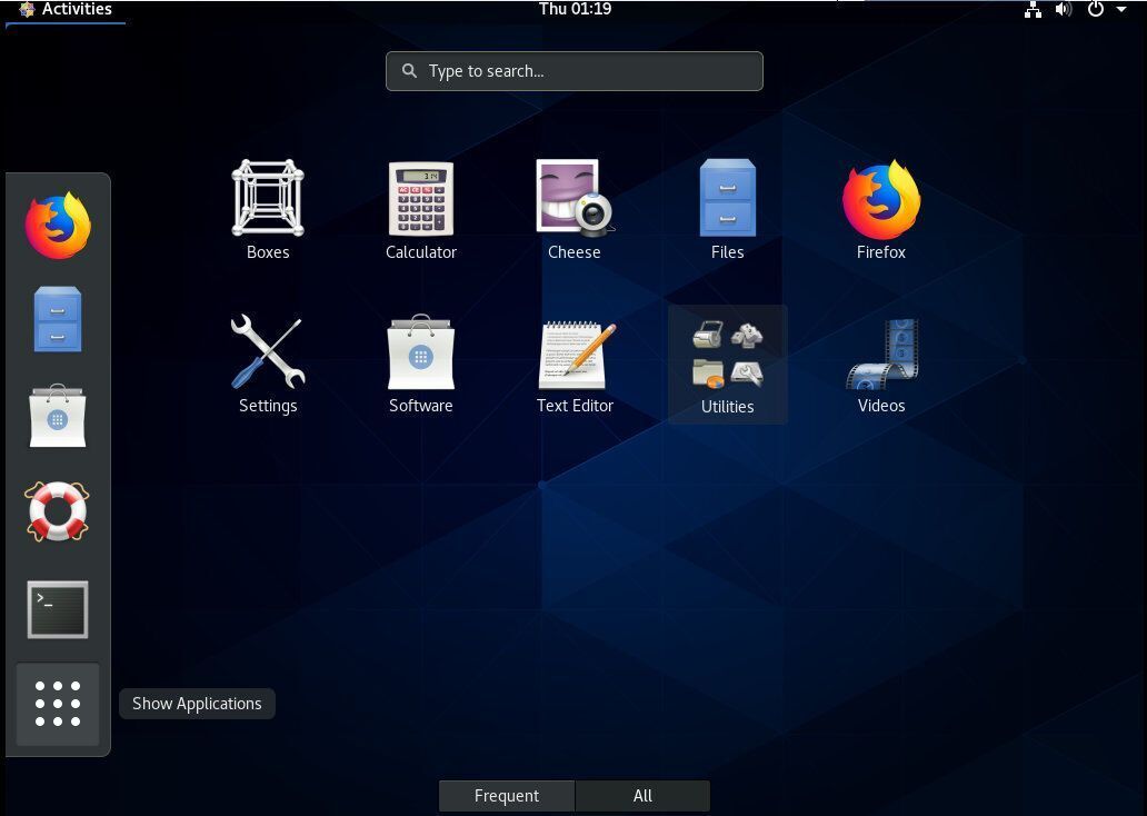 Исследуйте centos 8