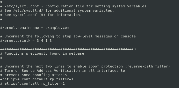 Переменные ядра Linux в sysctl