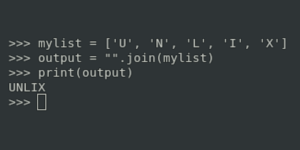 Как вывести список Python в виде одной строки
