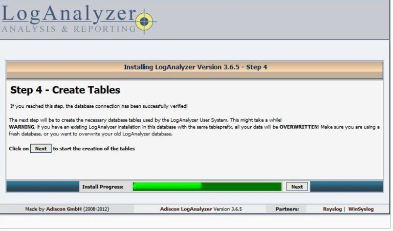 Как настроить Loganalyzer с Rsyslog и MySQL
