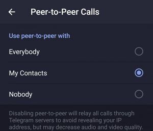 Как узнать IP пользователя Telegram во время звонка