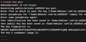 Аутентификация по ключам SSH в Debian 13