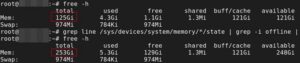 Увеличение объёма оперативной памяти виртуальной машины линукс под VMware ESXi