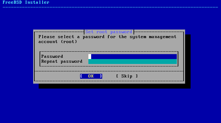 Set Root Password FreeBSD Установка пароля root