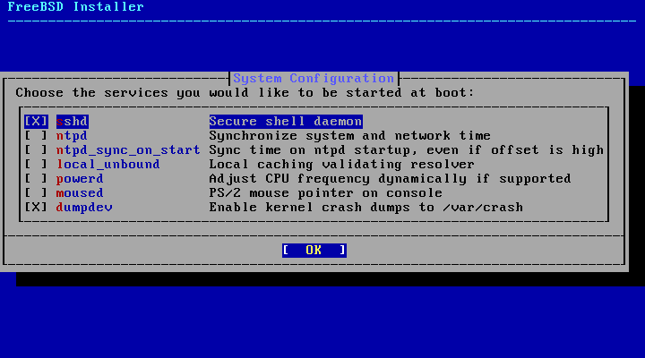 System Services FreeBSD Настройка системных служб