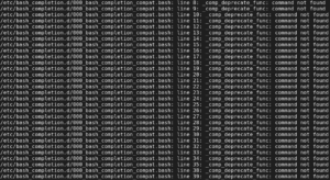 Ошибка _comp_deprecate_func: как исправить автодополнение