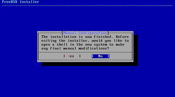 Installation Complete FreeBSD Завершение установки FreeBSD