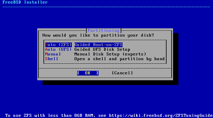Partitioning FreeBSD ZFS Разметка диска в FreeBSD