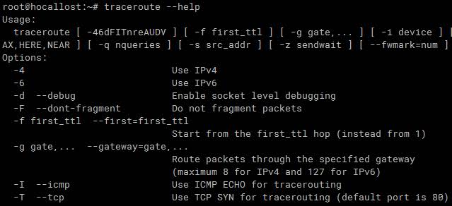 Трассировка маршрута по порту в Linux