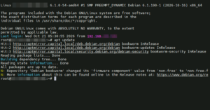 Что значит предупреждение non-free-firmware в Debian 12 и как его убрать